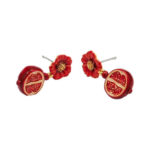 Pomegranate earrings by Fable England